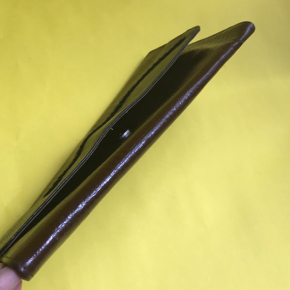 Vintage 80’s brown leather clutch/shoulder purse - Picture 8 of 8